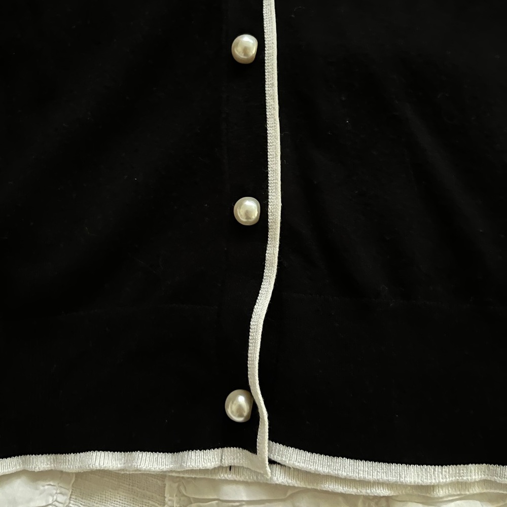 Zara Button Down Knit Sweater Medium - image 8